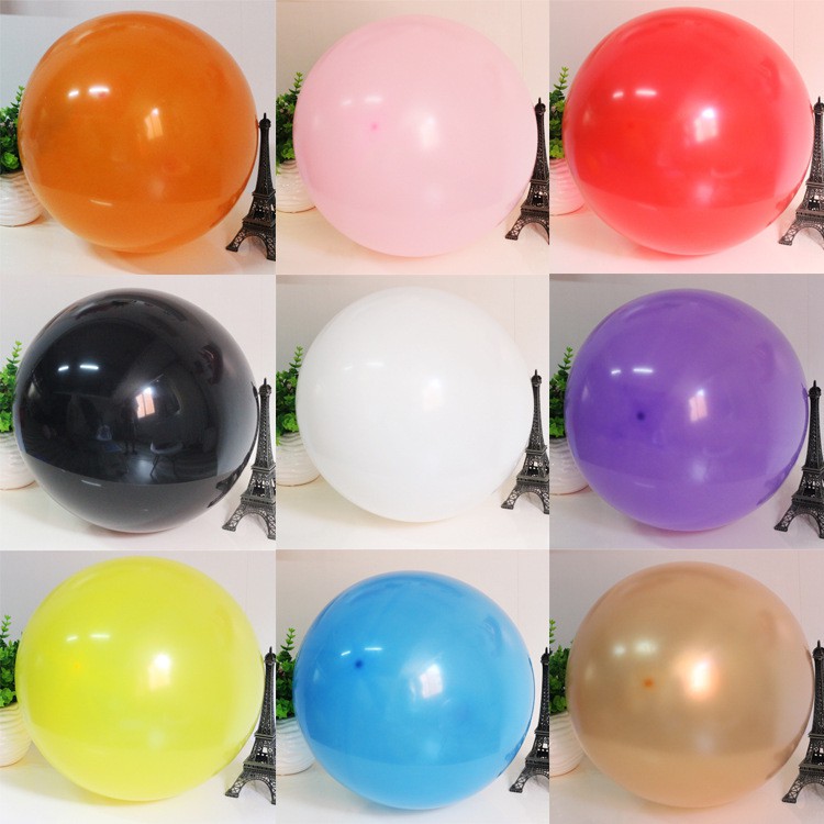 Bóng jumbo màu 90cm, bóng cao su size đại đủ màu
