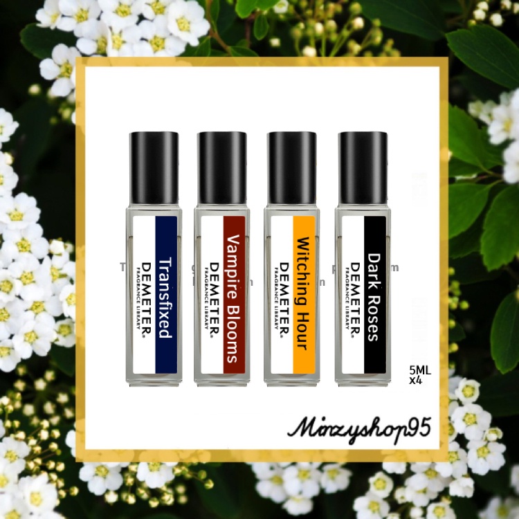 Set 4 Chai Nước hoa Bộ Sưu Tập Dark Flowers Collection by Demeter Cologne - (5мlx4)