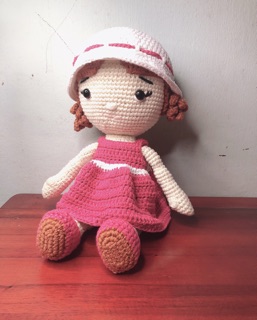 Sét Búp bê Helen 30cm (móc len HandMade 100%)