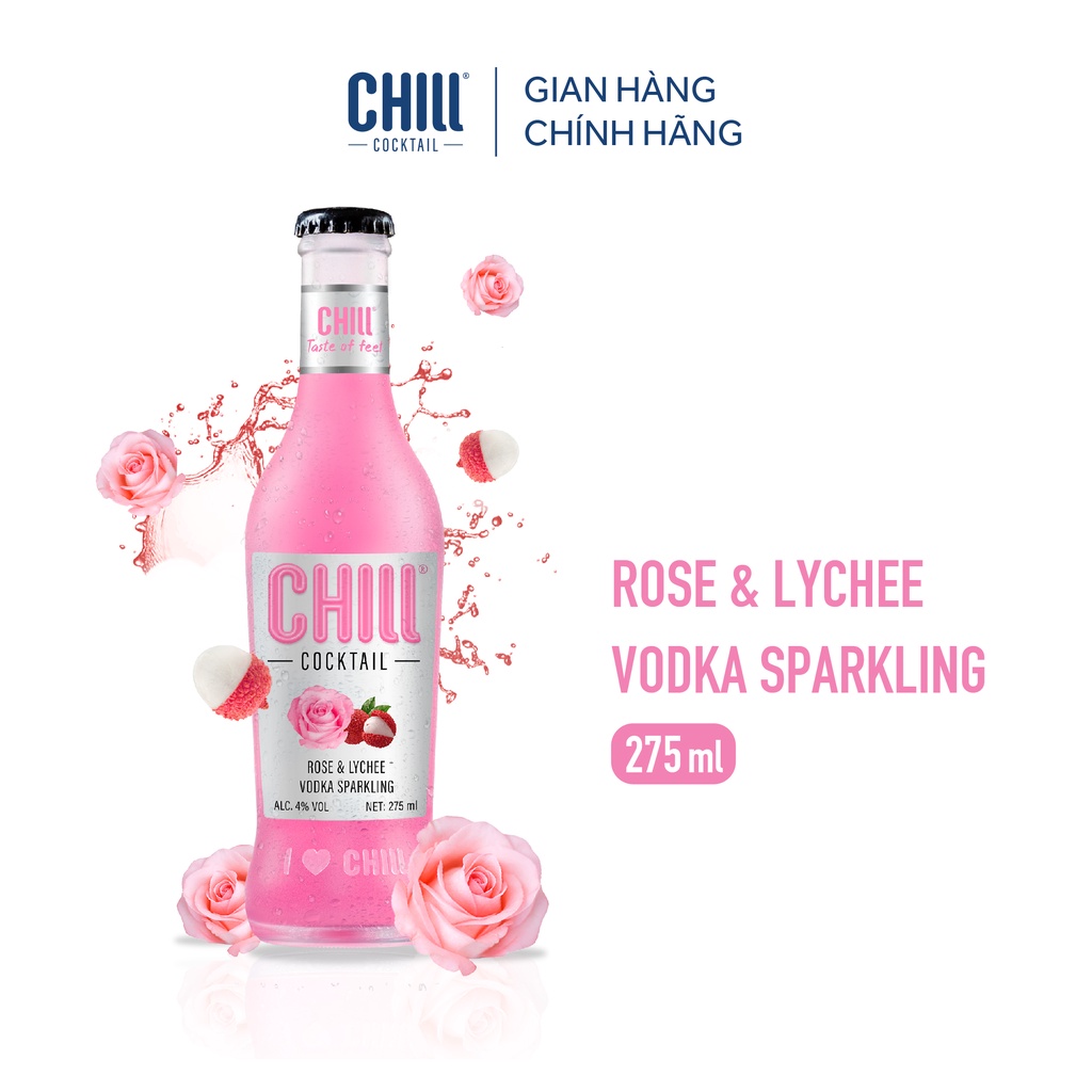 Combo 2 thùng 6 chai Chill Cocktail mix vị 275ml/chai