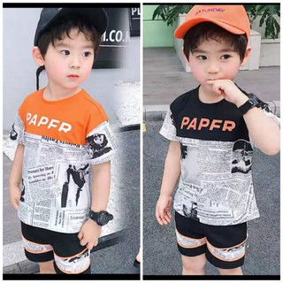 Sét bộ thun bé trai paper