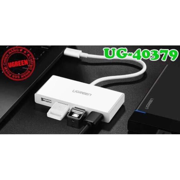 Cáp USB Type C to USB 3.0 chia 4 cổng Ugreen 40379 chính hãng bảo hành 18 tháng