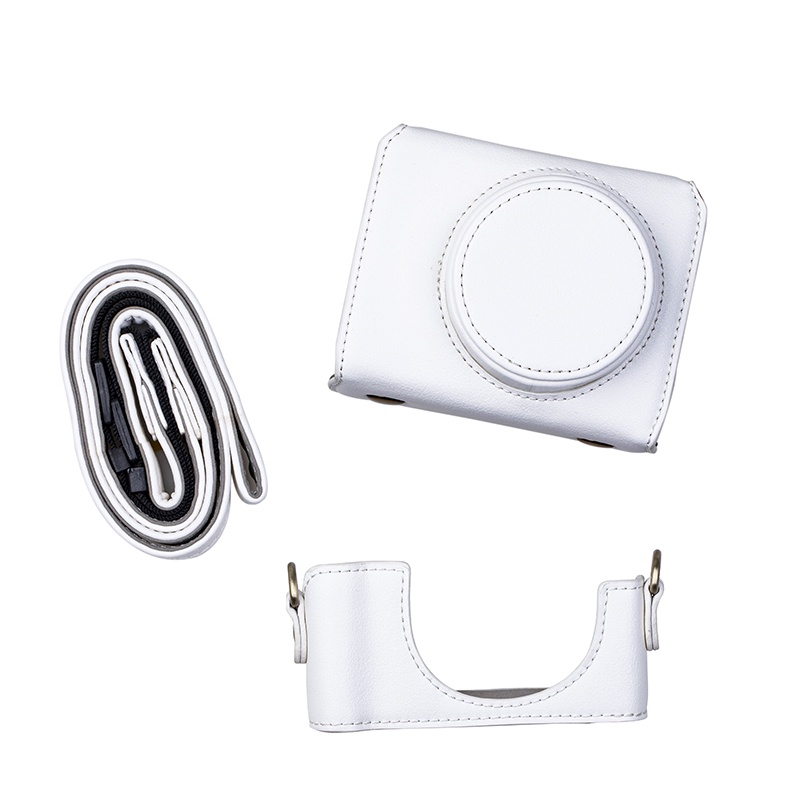 Ốp Điện Thoại Nửa Da PU + Đế + Dây Đeo Vai Cho Sony ZV-1