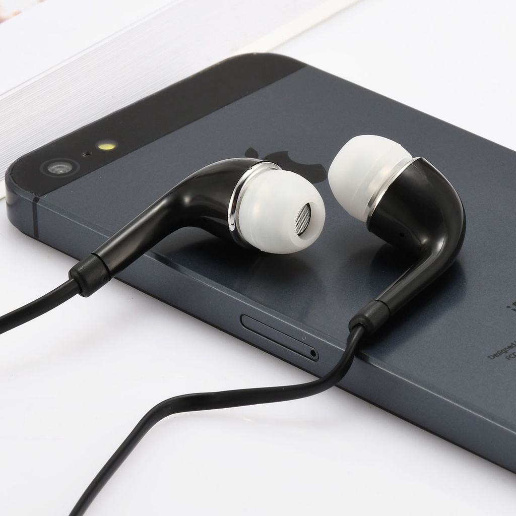 Tai Nghe Có Dây Điều Chỉnh Màu Trắng Phổ Biến Dành Cho Điện Thoại Apple