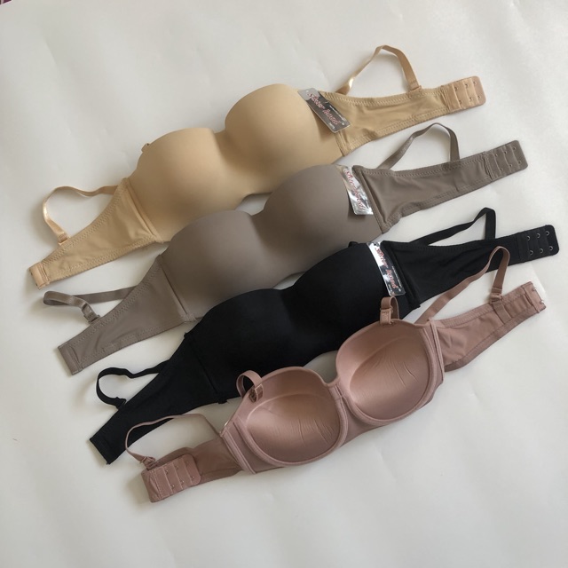 Áo lót nữ áo ngực cup ngang đệm dầy Thái Lan Sisterhood 9685 nâng ngực có gọng vải mát size 32, 34, 36