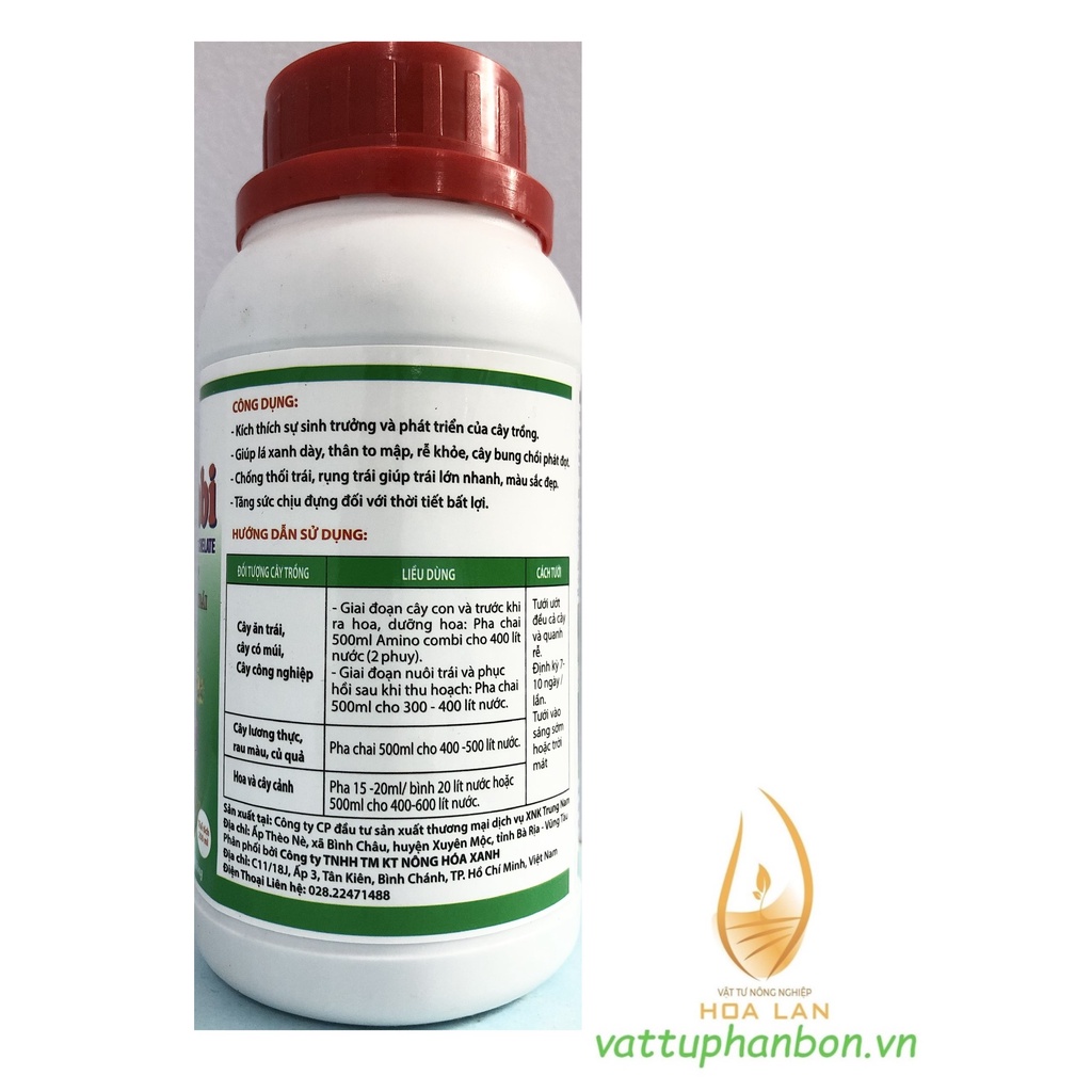 Amino-Combi Phân Bón Vi lượng - Kích thích sinh trưởng - #053A# 250ml