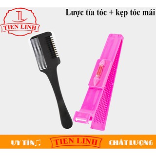 Bộ Combo Lược tỉa tóc + Kẹp cắt tóc mái tiện lợi