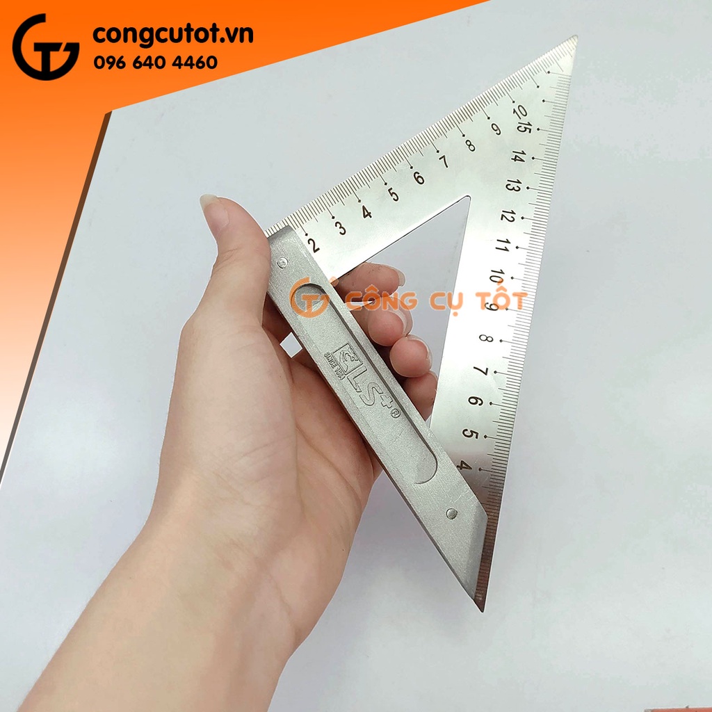 Thước ke góc tam giác vuông (150mm,200mm) LS+ Kapusi K-2597