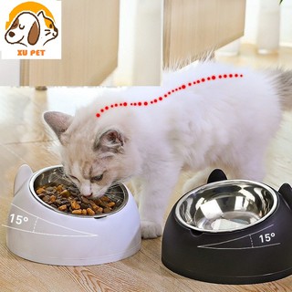 Bát Ăn Hình Mặt Lơn Ruột Inox Cho Chó Mèo - Đé Nghiêng Chống Gù Vẹo Cột Sống Cho Chó Mèo