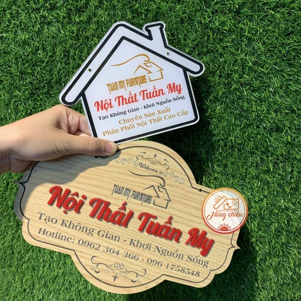 Bảng hiệu gỗ decor shop - in thương hiệu shop xịn xò - Dụng cụ chụp ảnh sản phẩm siêu tiện lợi