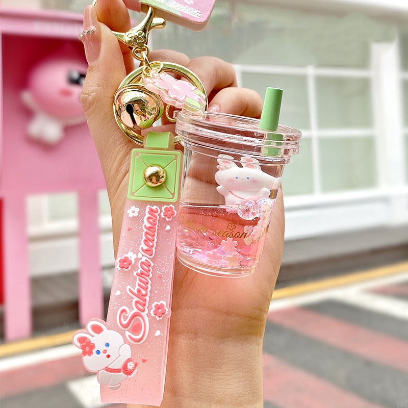 Móc khóa Sakura nhiều kiểu dáng chất liệu PVC độc đáo làm quà tặng bạn bè người thân,trang trí balo túi xách-Ráp