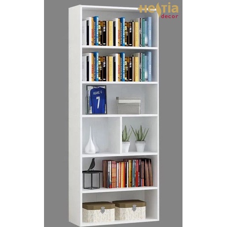 Tủ sách trang trí G+T10, Kệ để sách đa năng gỗ công nghiệp dễ dàng lắp ráp {{Hestiadecor}}