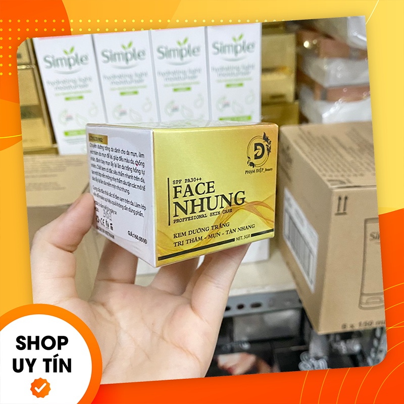 [Chính hãng] Kem face Nhung giúp trắng da căng bóng giảm mụn 5G - Mỹ phẩm Phạm Điệp Beauty
