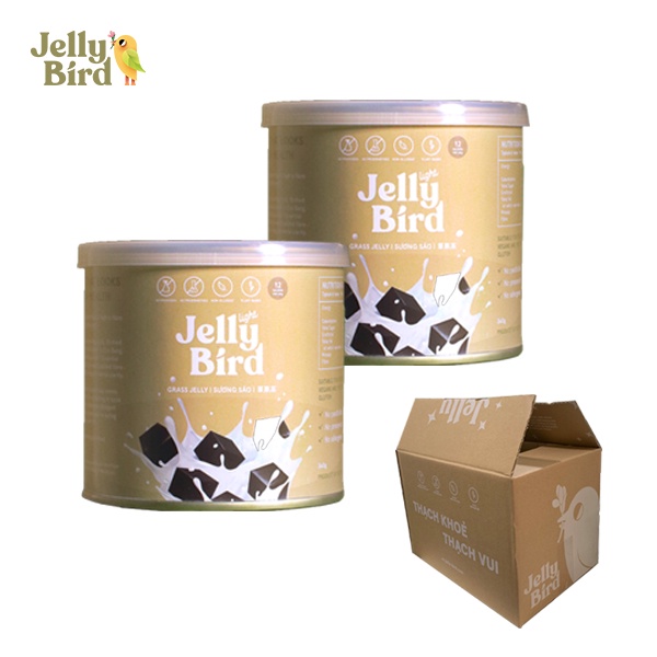 Combo2L - 2 Lon Thạch Sương Sáo Jelly Bird Bản Light - Dành Cho Người Ăn Kiêng, Giảm Cân