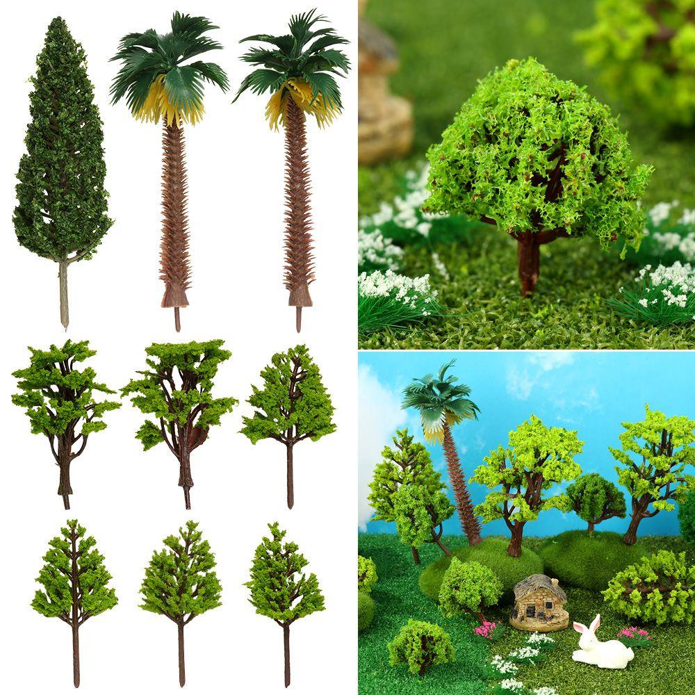 YEW Mô Hình Cây Nhựa Trang Trí Đường Phố
