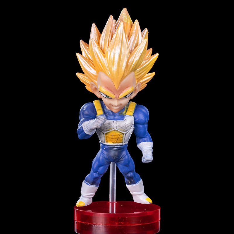 Goods in stock shipped on the same day seven Dragon Ball Super Saiyan muscle monkey rice beijite muscle trance Q version doll hand-made