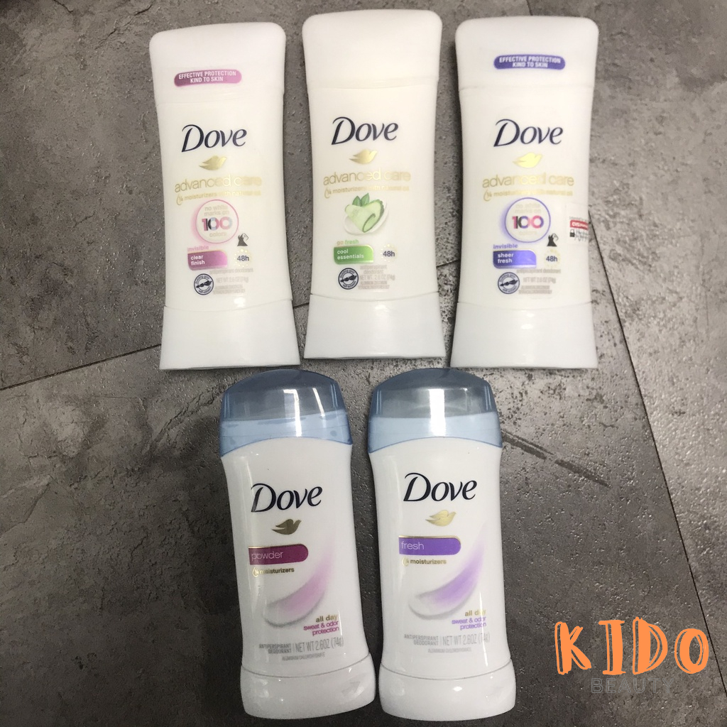 Lăn Khử Mùi Nữ DOVE 24h Anti-Perspirant Deodorant | Lăn nách nữ Dove Advanced Care 48h 74g