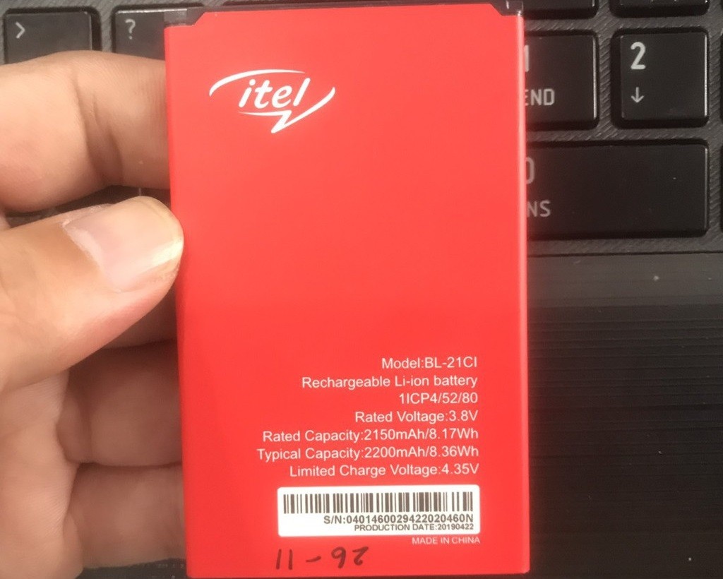 PIN ĐIỆN THOẠI ITEL A13 BL-24EI ZIN HÃNG