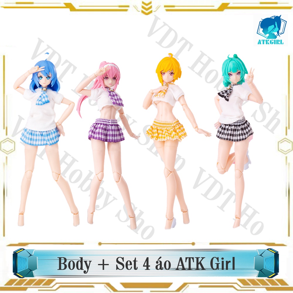 Set Body + 4 bộ áo cho mô hình tỉ lệ 1/12