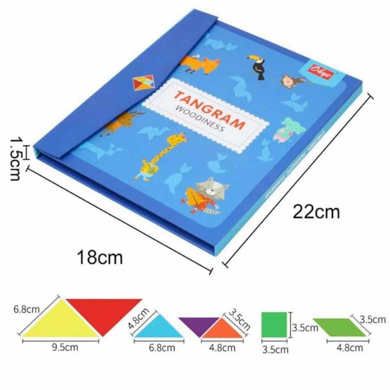 Xếp hình TANGRAM NAM CHÂM - THOẢ SỨC SÁNG TẠO CÙNG BÉ YÊU