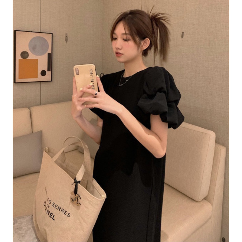 Đầm Maxi Tay Ngắn Thời Trang Mùa Hè Dễ Phối Đồ Cho Nữ