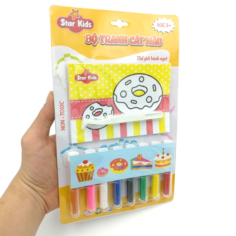 Bộ Tranh Cát Màu Thế Giới Bánh Ngọt Star Kids K-504