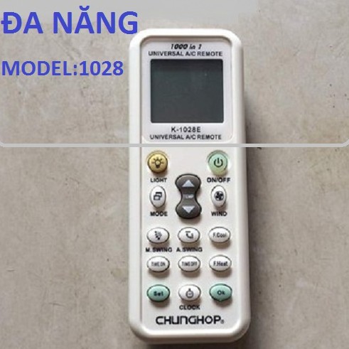 Remote Điều Khiển Tất Cả Máy Lạnh K-1028E Tích Hợp Hơn 1000 Tần Số