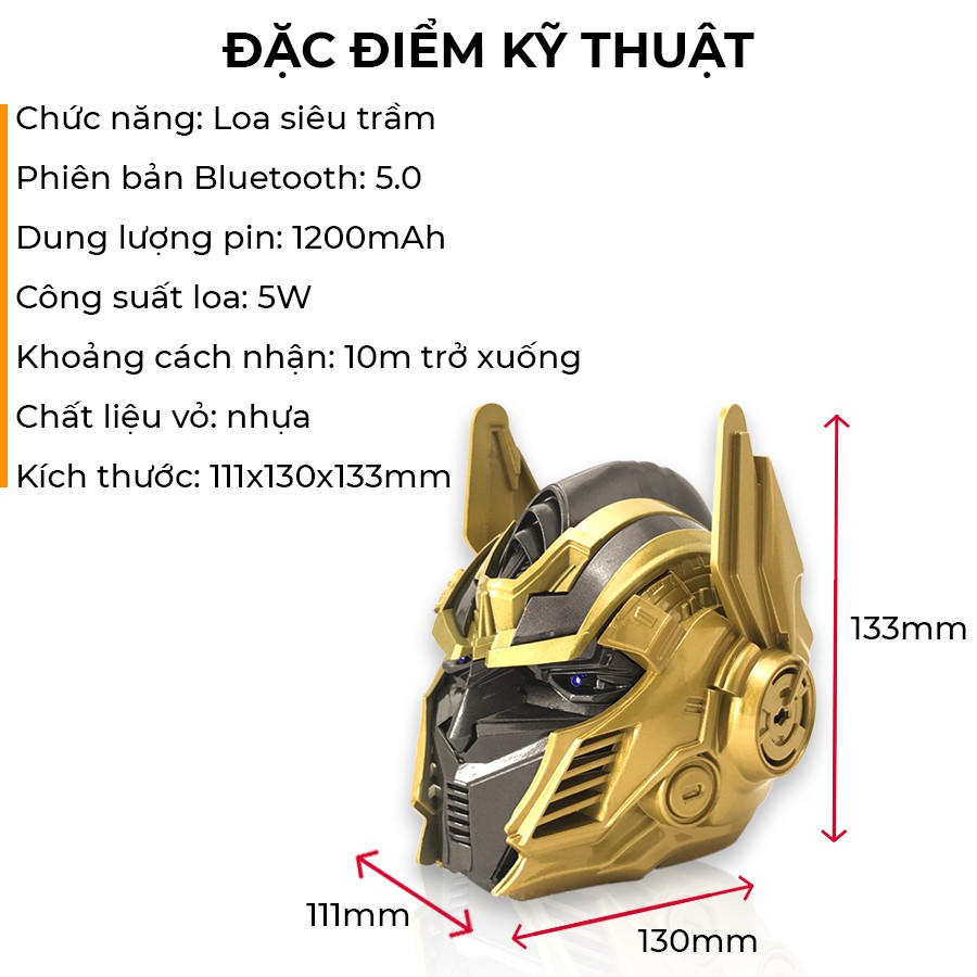 [GIÁ HỦY DIỆT] Loa Bluetooth Optimus Prime Độc Lạ,Siêu Trầm Âm Thanh Vòm Hỗ Trợ Thẻ Nhớ {BẢO HÀNH ĐỔI MỚI}