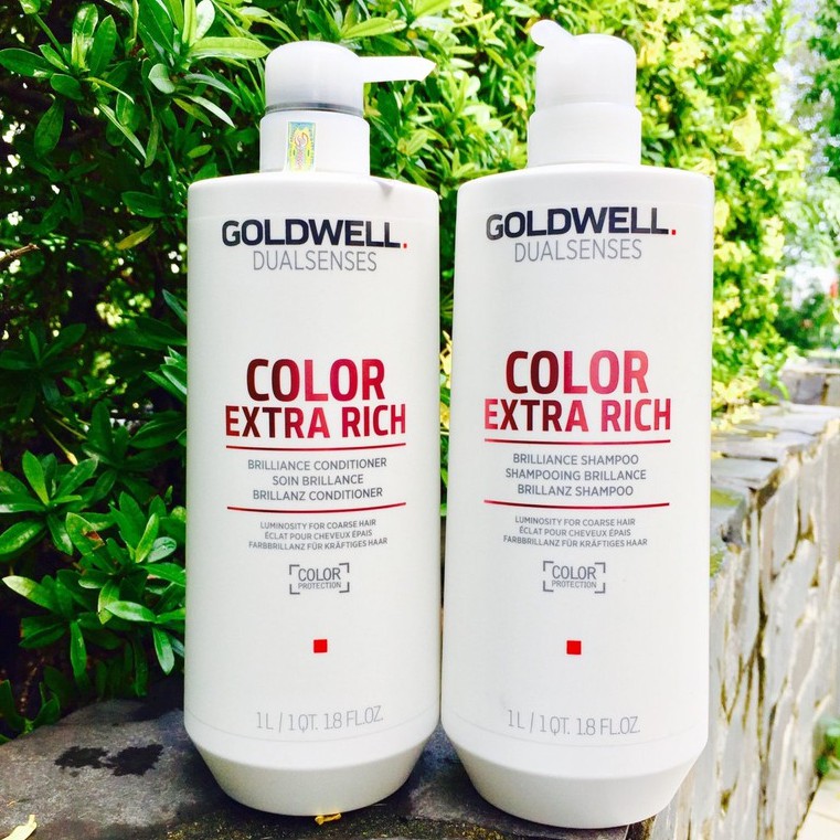 🇩🇪 Cặp gội xả giữ màu tóc nhuộm Goldwell Dualsenses Color Extra Rich Brilliance 1000mlx2