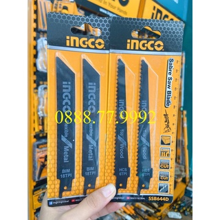 COMBO 1 Bộ lưỡi cưa kiếm(gỗ)SSB644D+ 1 bộ lưỡi cưa kiếm( kim loại) SSB922EF ingco SSB922EFSSB644D