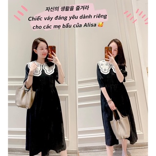 Váy baby cổ hoa dập ren-alisa