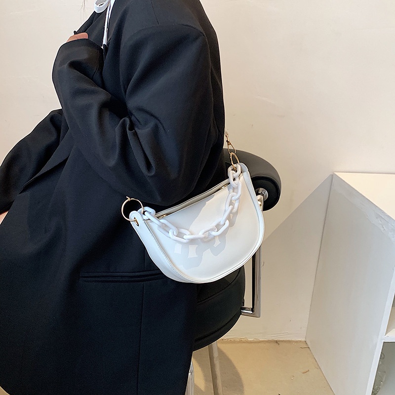 Túi đeo chéo dây xích phong cách phương Tây thời trang xuân hè mới 2021 cho nữ