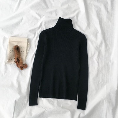 Áo len tăm nữ trơn body cao cổ ulzzang 3017
