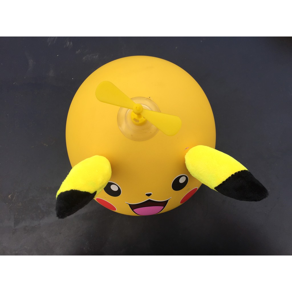 Nón bảo hiểm 3/4 pikachu có tai + chong chóng.