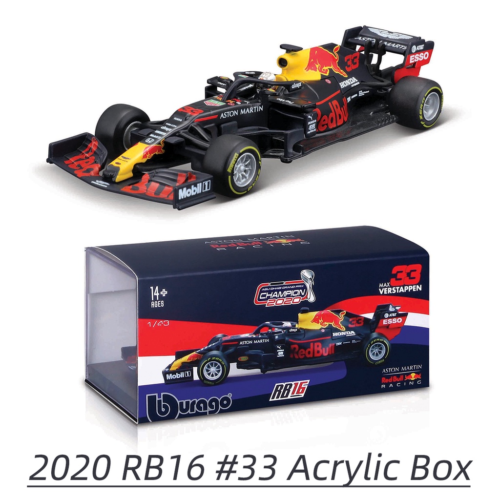 BBURAGO Xe Hơi RedBell RB16 2020 Tỉ Lệ 1:43 #Mô Hình Xe Đua Công Thức 33 F1