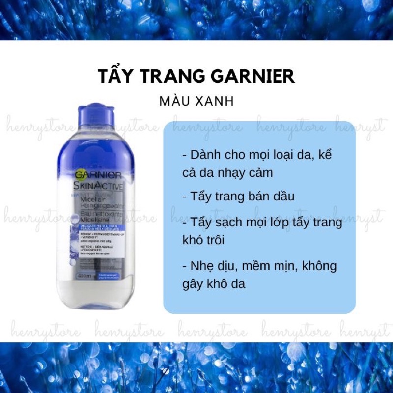 TẨY TRANG GANIER MICELLAR WATER 400ML