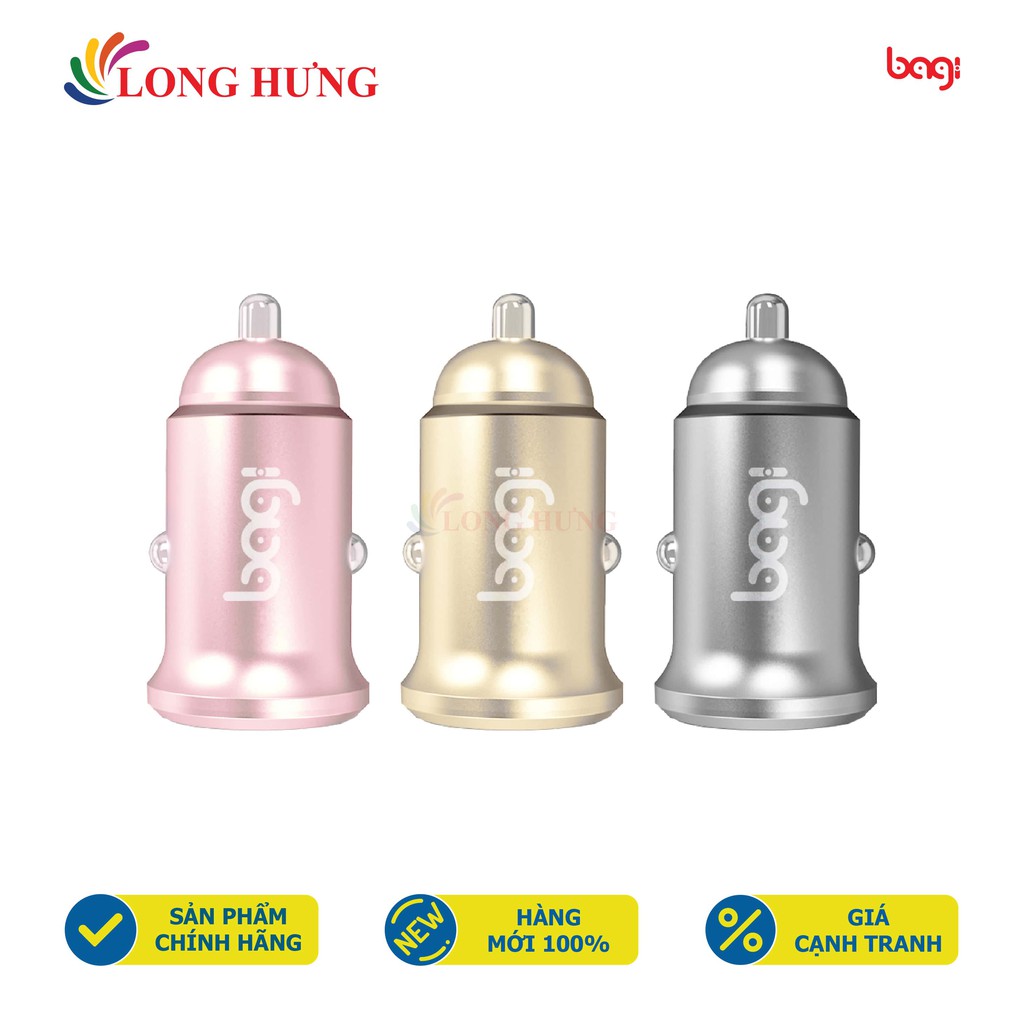 Cốc sạc xe hơi Bagi 2A 2USB CE-O52 - Hàng chính hãng