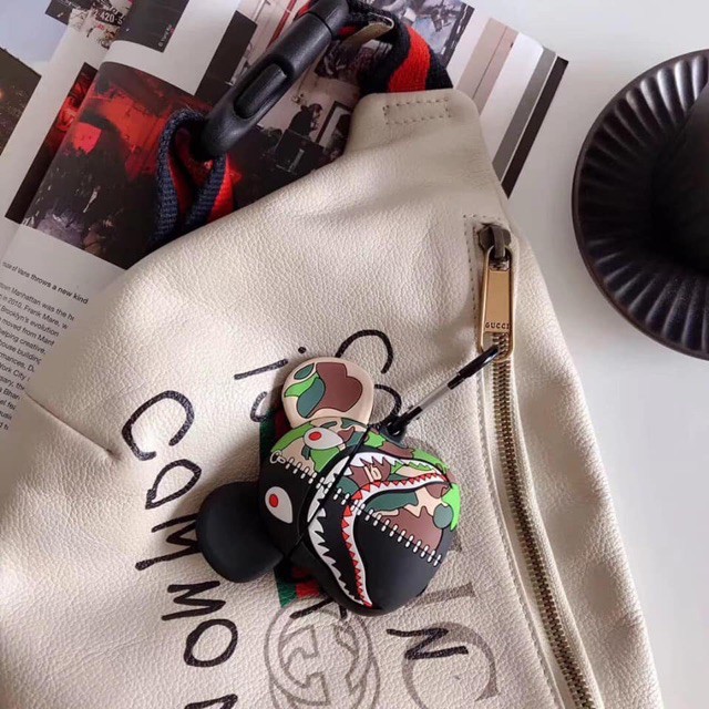 Case Airpods - Ốp Airpods 1/2/3  - Bearbrick camo