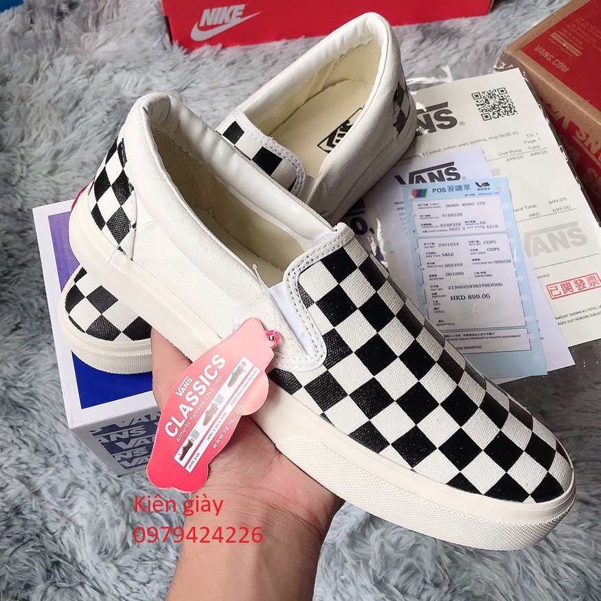 Giày thể thao, giày vans caro nam nữ Full Box hàng chuẩn đủ size nam nữ 36-43