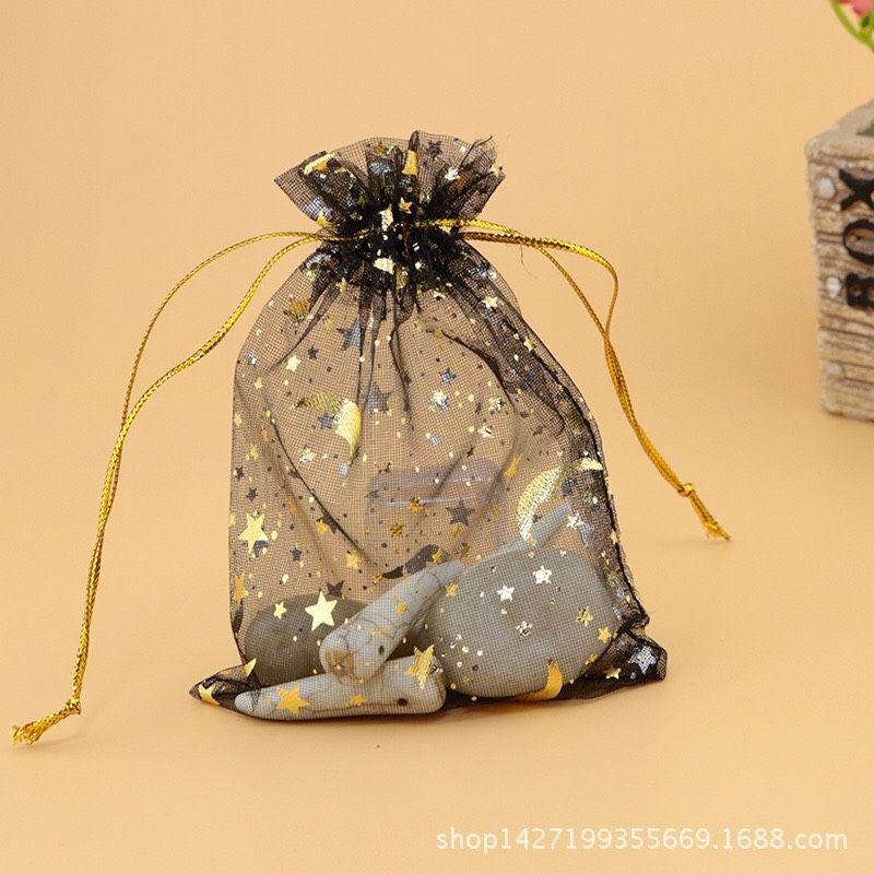 Túi Vải Voan Hoa Tiết Đẹp Size 7X9