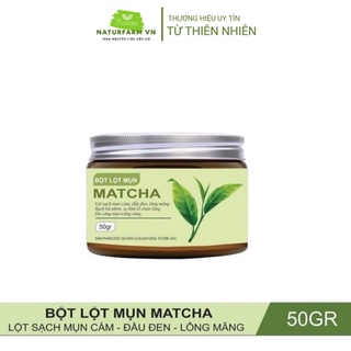 Bột lột mụn trà xanh matcha 50gr thiên nhiên
