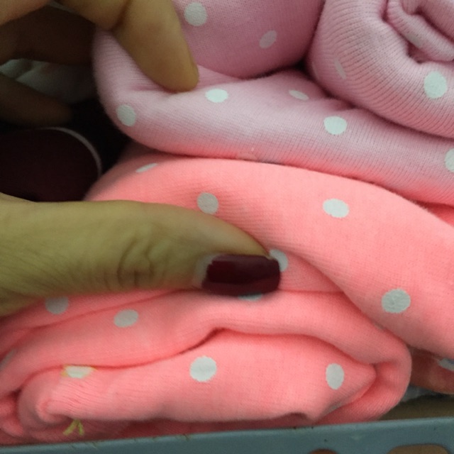 Vải zip chấm bi ty