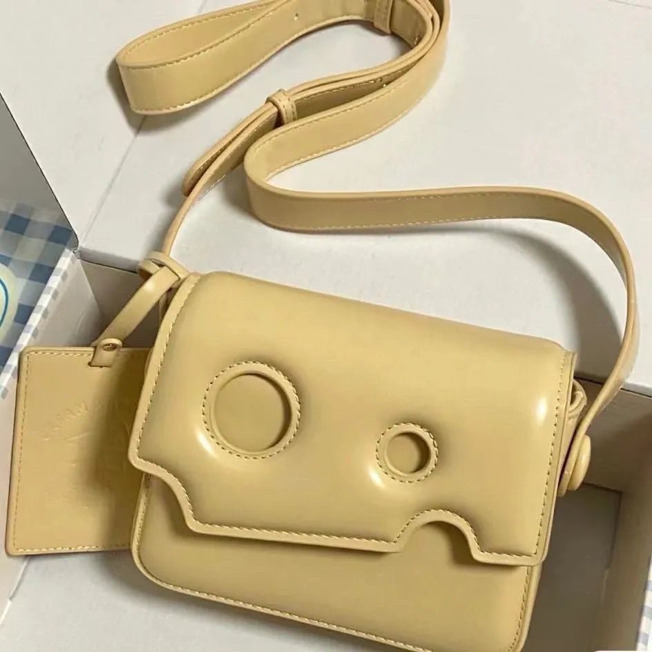 Túi Đeo Vai Hình Vuông Cỡ Nhỏ Thiết Kế Phô Mai Thời Trang Mùa Hè 2022 Cho Nữ