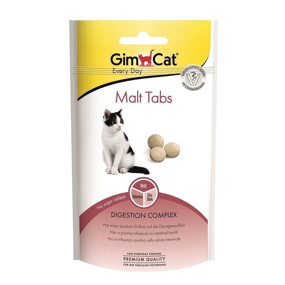 Viên hỗ trợ búi lông cho mèo Gimcat Malt Tabs 40g