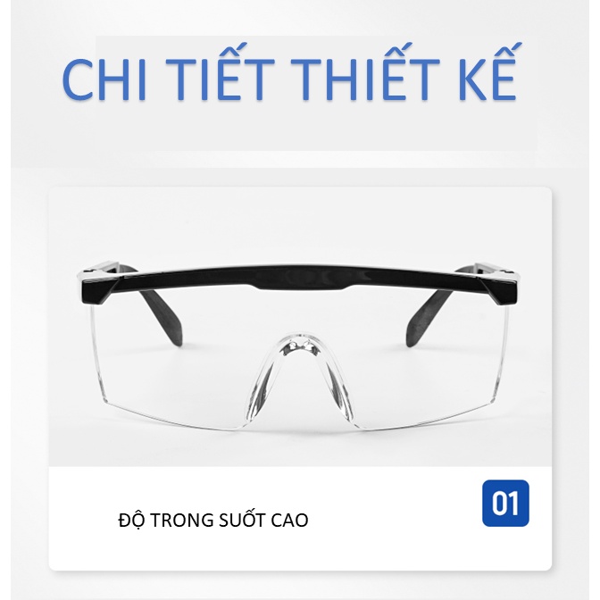 Kính bảo hộ chống bụi chắn gió đủ loại sản xuất tại Việt Nam