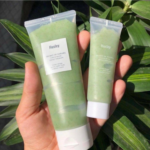 Kem tẩy da chết mặt Huxley Scrub Mask Sweet Therapy 30g &amp; 120g sáng mịn, hỗ trợ chăm sóc da - HanZy Store H