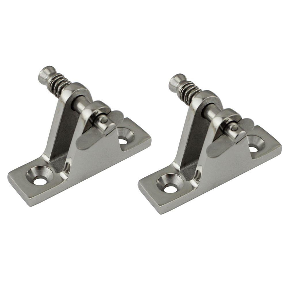 Bộ 1 / 2 Bản Lề Cửa Ra Vào Bằng Thép Không Gỉ Tiện Dụng Cho Tàu Thuyền