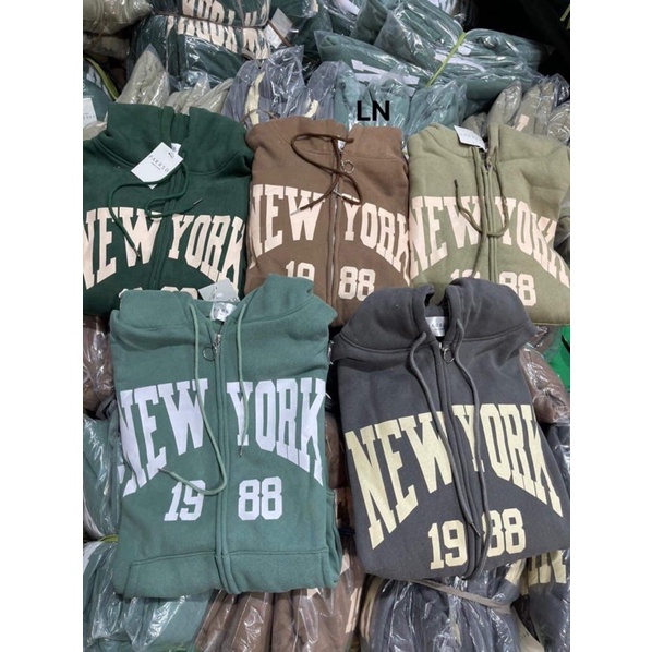 Áo khoác nỉ cotton NEW YORK LN12