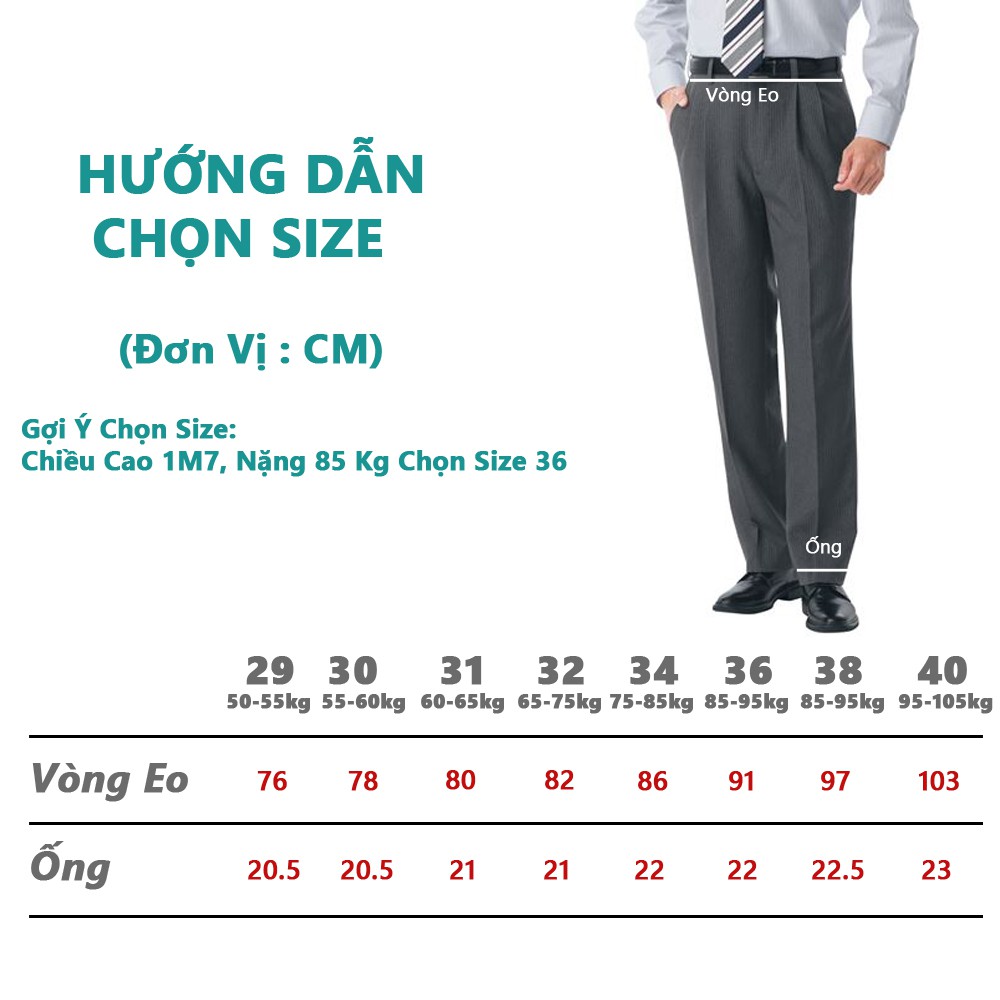 Quần Tây Trung Niên Có Ly Classic Fit Hàng Xuất Nhật - FO76 SHOP | BigBuy360 - bigbuy360.vn