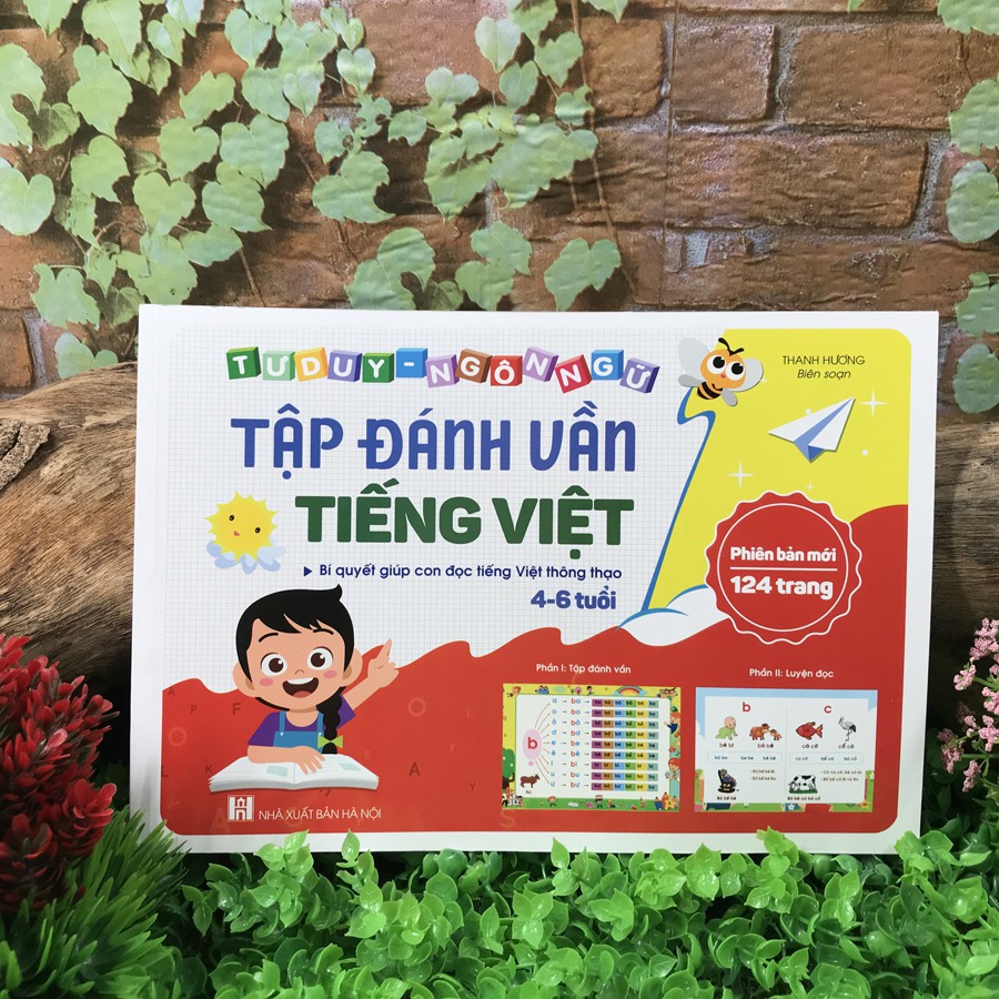 Sách - Tập Đánh Vần Tiếng Việt - Bí Quyết Giúp Con Đọc Tiếng Việt Thông Thạo 4-6 tuổi (Phiên bản 124 trang)